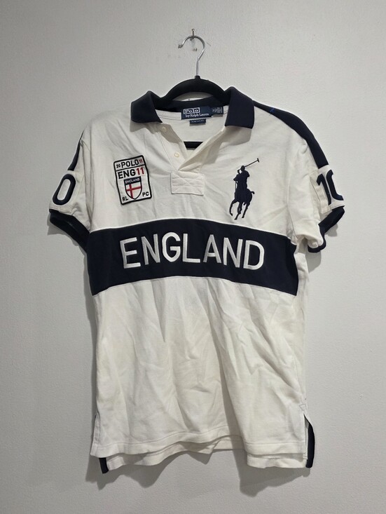 Ralph Lauren Other - Polo Ralph Lauren England Flag Crest Custom Fit Polo Shirt Size Medium